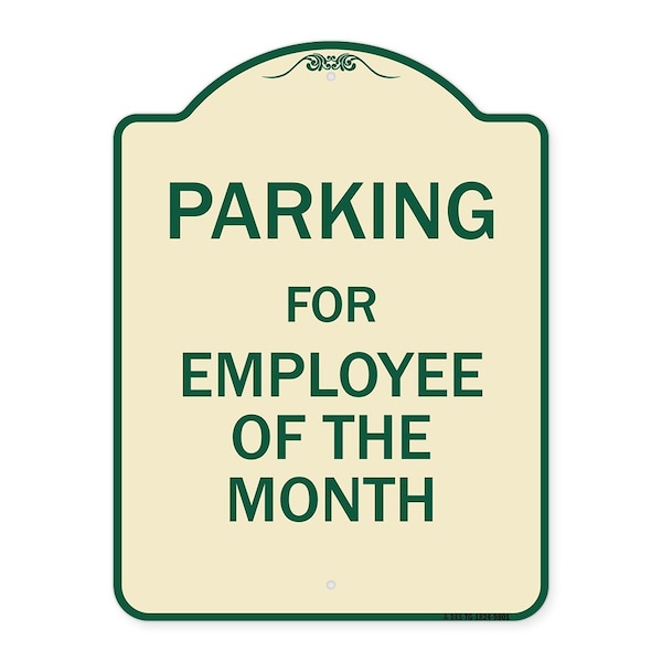 Signmission Designer Series-Parking For Employee Of The Month Sign, 24" x 18", TG-1824-9801 A-DES-TG-1824-9801 - main